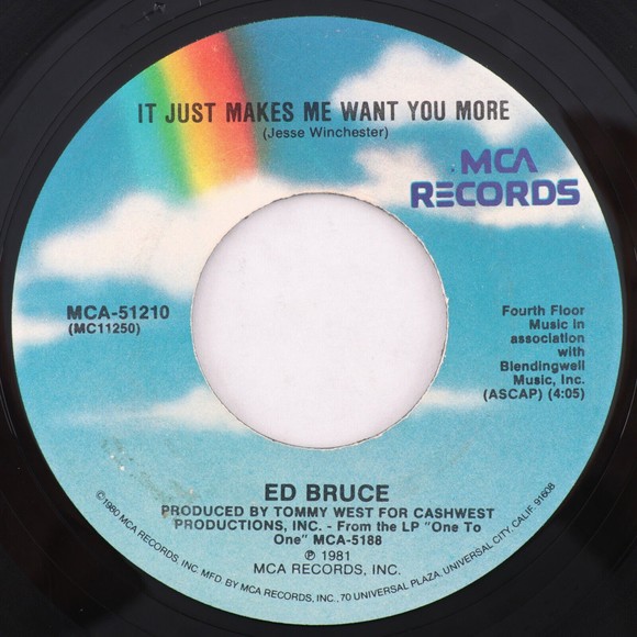Ed Bruce – You're The Best Break That This Old Heart Ever Had 45 Vinyl Record 7" - Picture 1 of 6